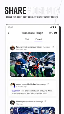 Bunches Chat Sports android App screenshot 2